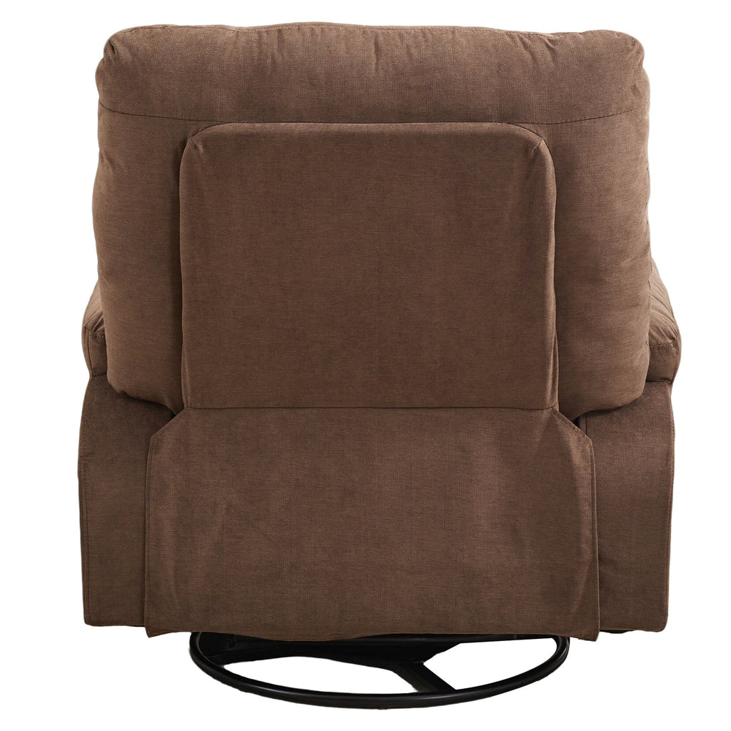 Fauteuil inclinable pivotant à 360 degrés, équipé d'un coussin et d'un dossier moelleux, fauteuil confortable