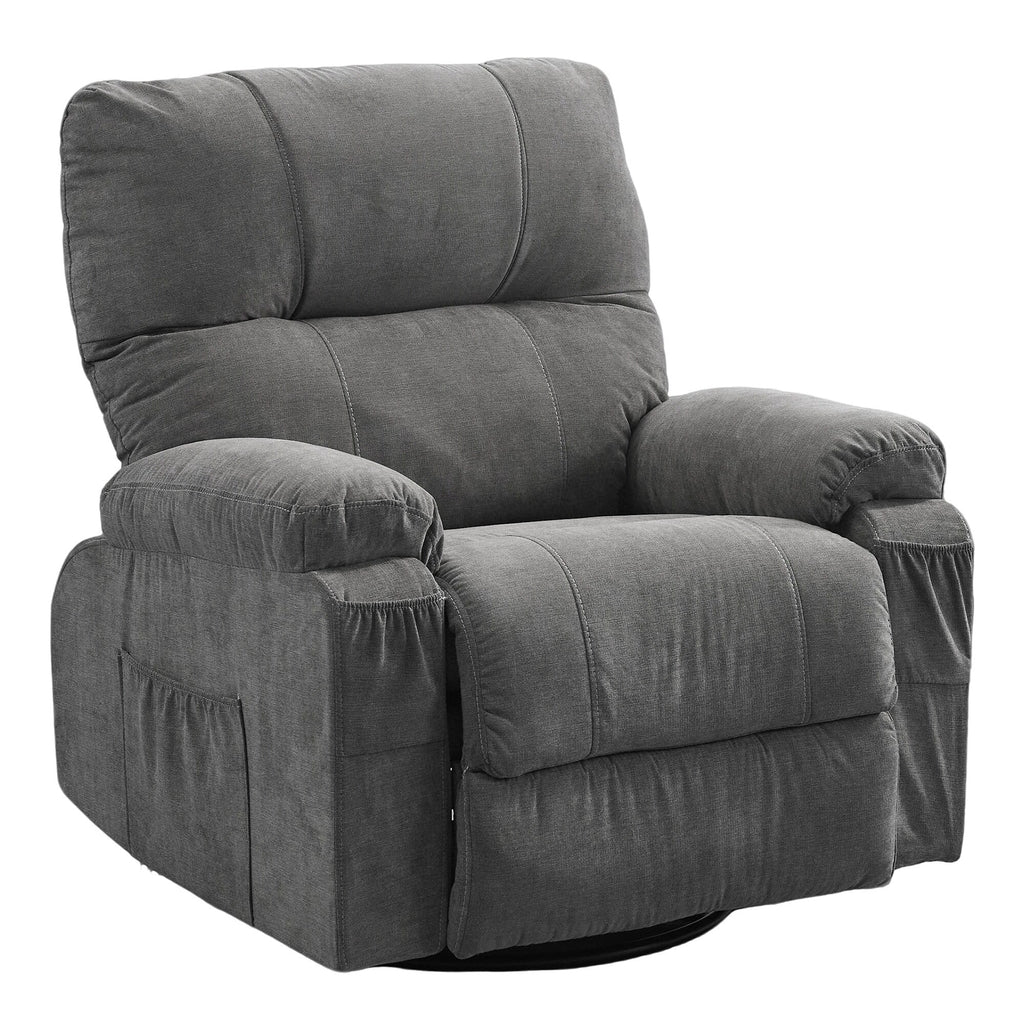 Fauteuil inclinable pivotant à 360 degrés, équipé d'un coussin et d'un dossier moelleux, fauteuil confortable