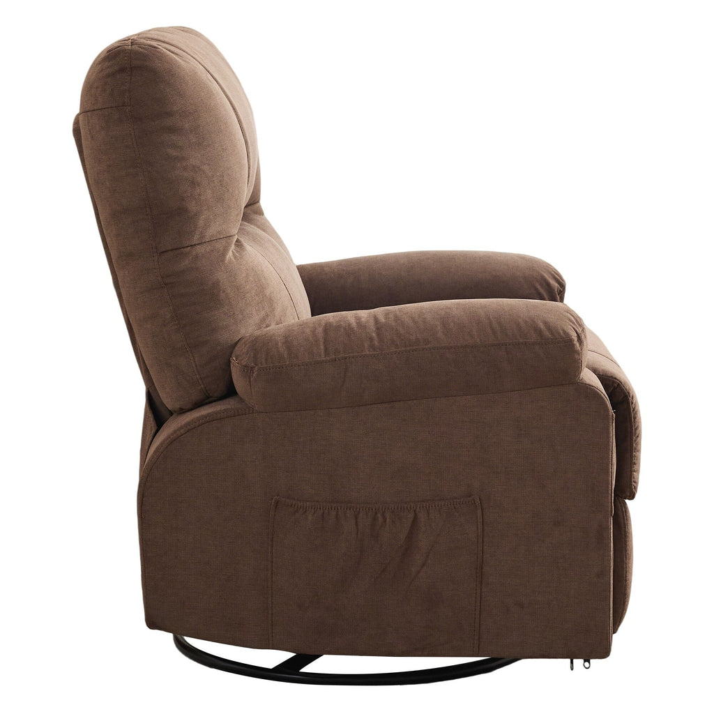 Fauteuil inclinable pivotant à 360 degrés, équipé d'un coussin et d'un dossier moelleux, fauteuil confortable
