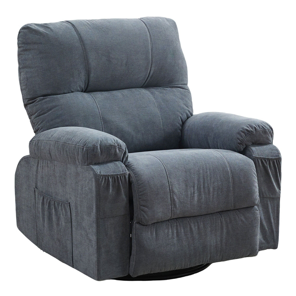 Fauteuil inclinable pivotant à 360 degrés, équipé d'un coussin et d'un dossier moelleux, fauteuil confortable