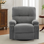 Fauteuil inclinable pivotant à 360 degrés, équipé d'un coussin et d'un dossier moelleux, fauteuil confortable