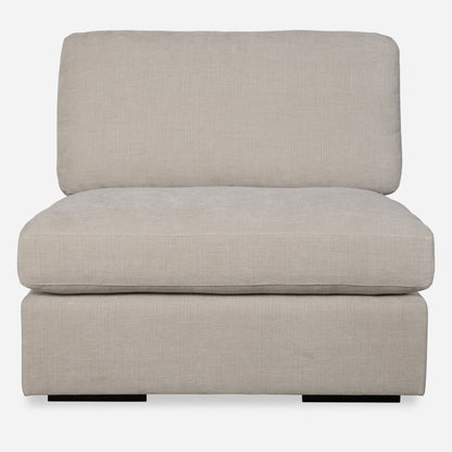 Siège modulaire sans accoudoirs Refuge Solid pour canapé sectionnel - 40 - Gris sable