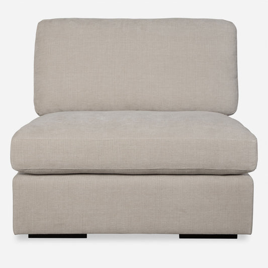 Siège modulaire sans accoudoirs Refuge Solid pour canapé sectionnel - 40 - Gris sable
