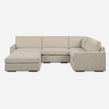 Siège modulaire sans accoudoirs Refuge Solid pour canapé sectionnel - 40 - Gris sable