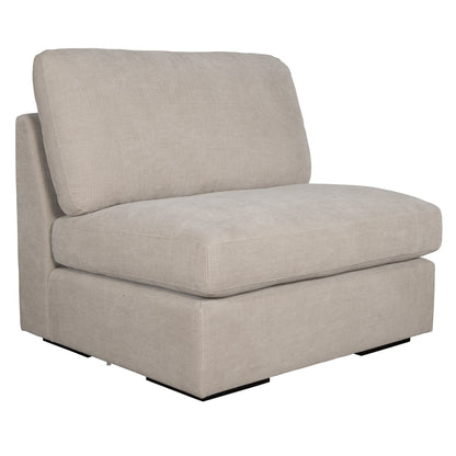 Siège modulaire sans accoudoirs Refuge Solid pour canapé sectionnel - 40 - Gris sable