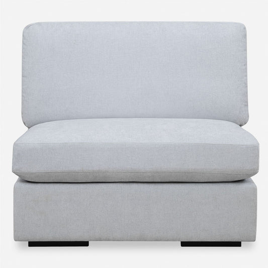 Siège modulaire sans accoudoirs Refuge Solid pour canapé sectionnel - 40 - Bleu ciel