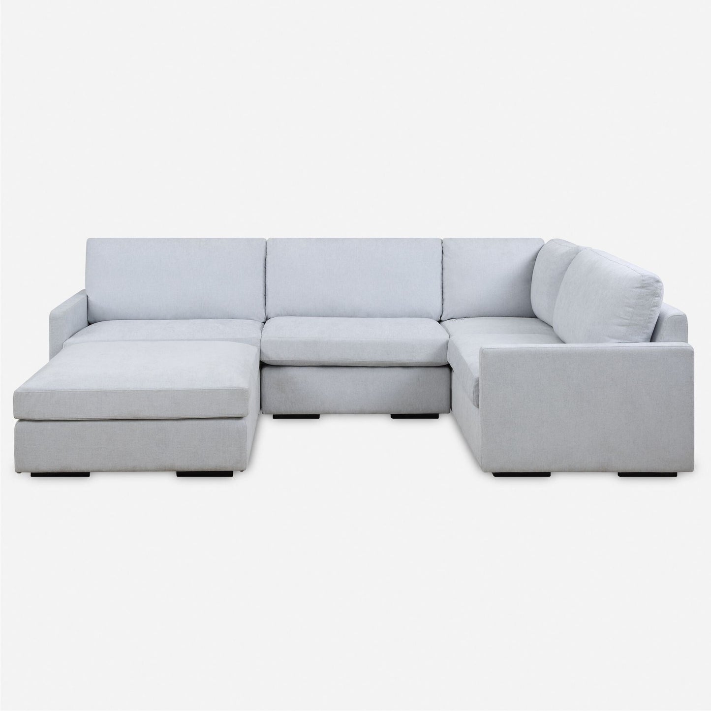 Siège modulaire sans accoudoirs Refuge Solid pour canapé sectionnel - 40 - Bleu ciel