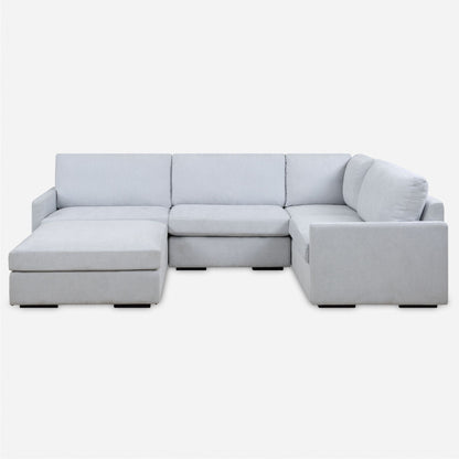 Siège modulaire sans accoudoirs Refuge Solid pour canapé sectionnel - 40 - Bleu ciel