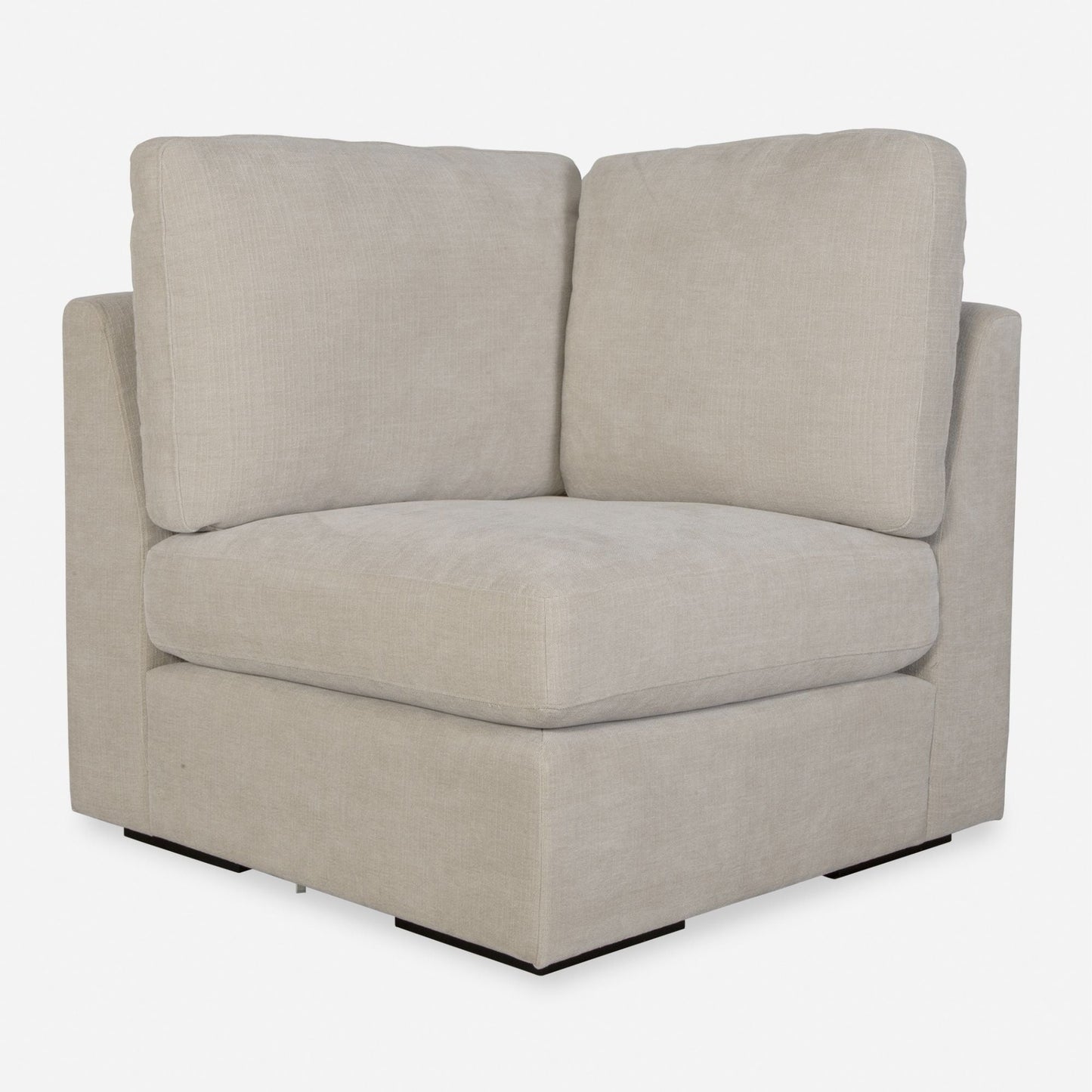 Siège d'angle modulaire solide Refuge pour canapé sectionnel - 37,5 - Gris sable