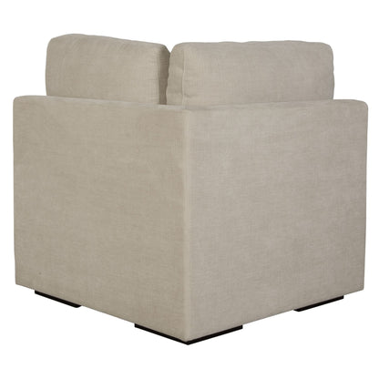 Siège d'angle modulaire solide Refuge pour canapé sectionnel - 37,5 - Gris sable