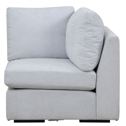 Siège d'angle modulaire solide Refuge pour canapé sectionnel - 37,5 - Bleu ciel