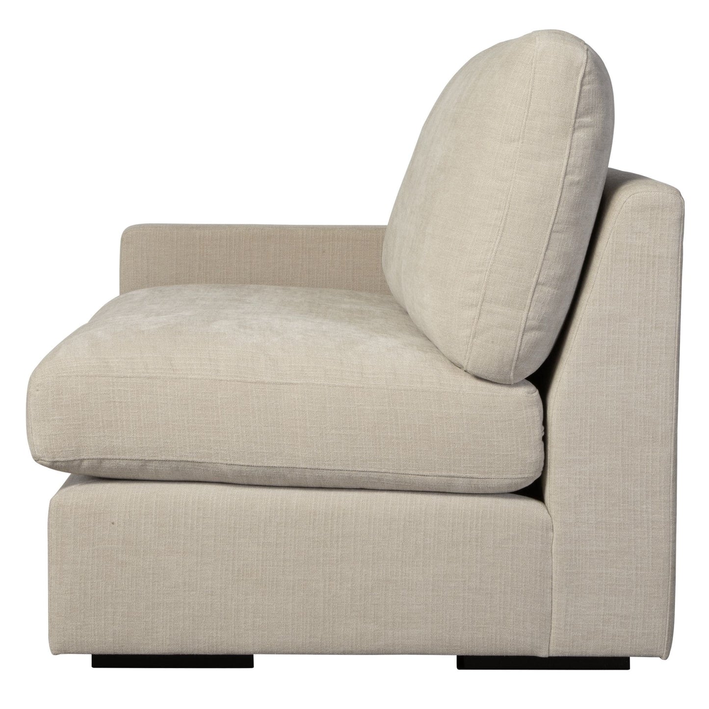 Refuge Solid Modular Accoudoir Gauche pour Canapé Sectionnel - 43,25 - Gris Sable