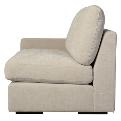 Refuge Solid Modular Accoudoir Gauche pour Canapé Sectionnel - 43,25 - Gris Sable