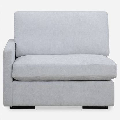 Siège modulaire Refuge Solid avec accoudoir gauche pour canapé sectionnel - 43,25 po - Bleu ciel