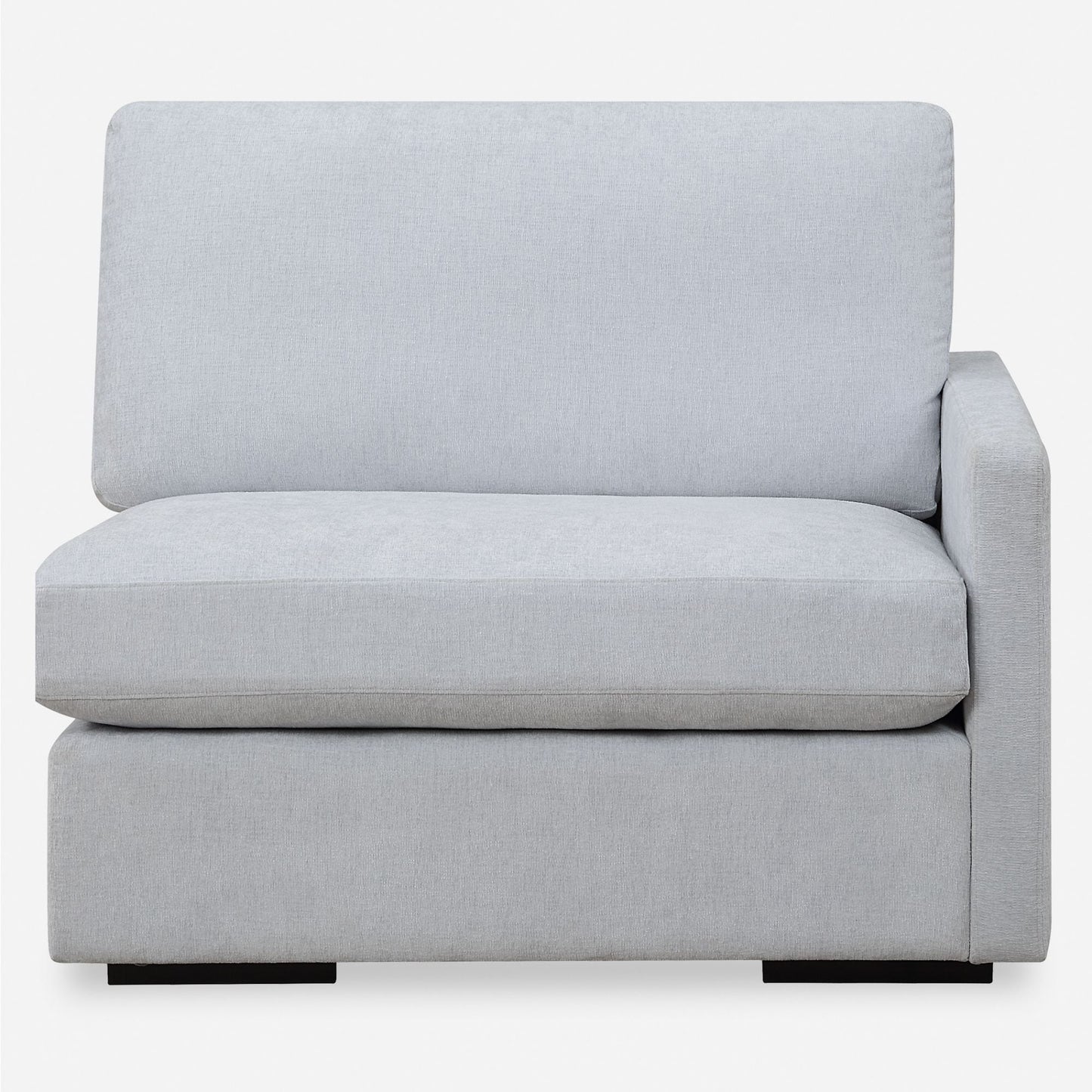 Siège modulaire droit Refuge Solid pour canapé sectionnel - 43,25 po - Bleu ciel