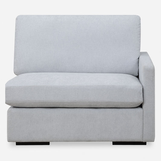 Siège modulaire droit Refuge Solid pour canapé sectionnel - 43,25 po - Bleu ciel