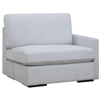 Siège modulaire droit Refuge Solid pour canapé sectionnel - 43,25 po - Bleu ciel