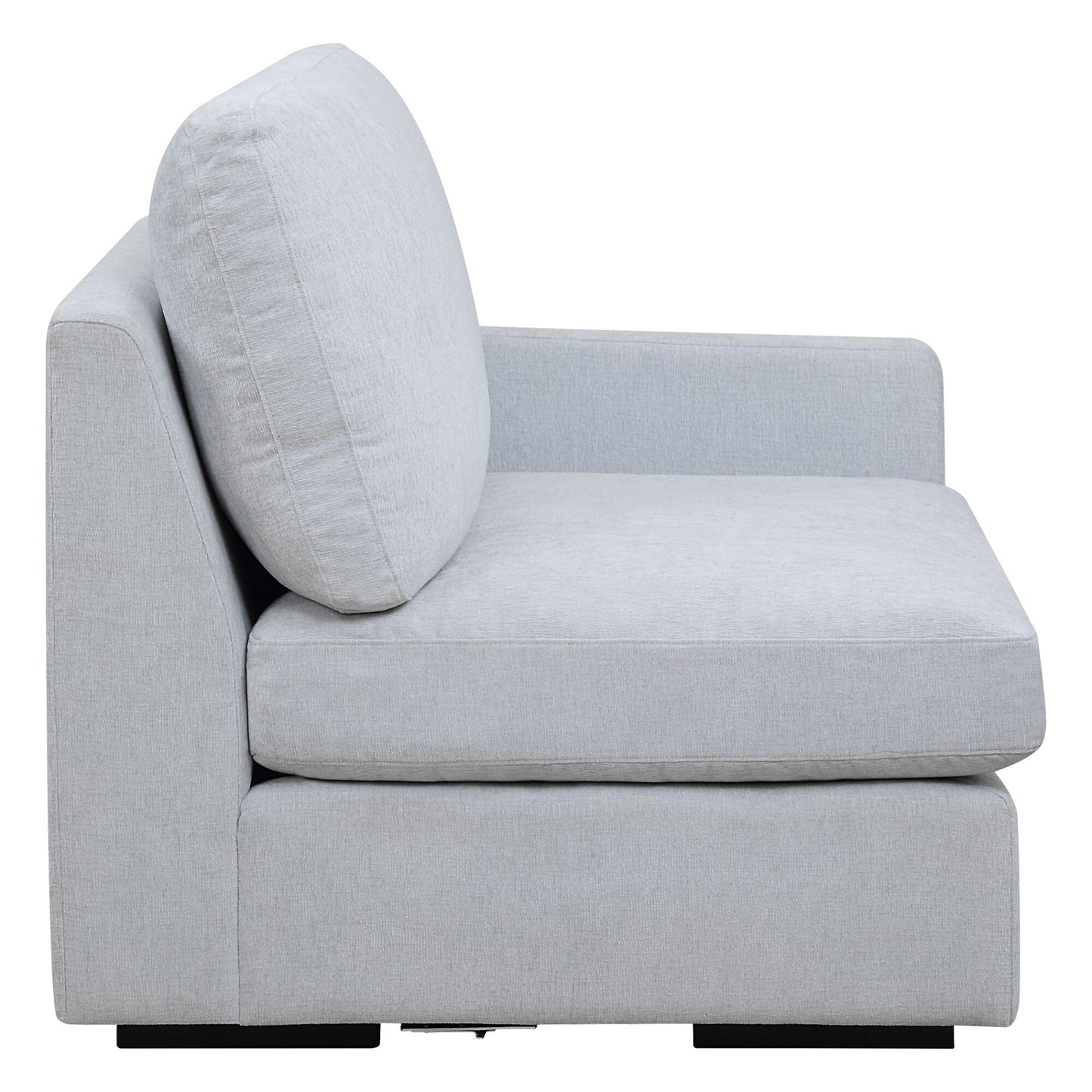 Siège modulaire droit Refuge Solid pour canapé sectionnel - 43,25 po - Bleu ciel