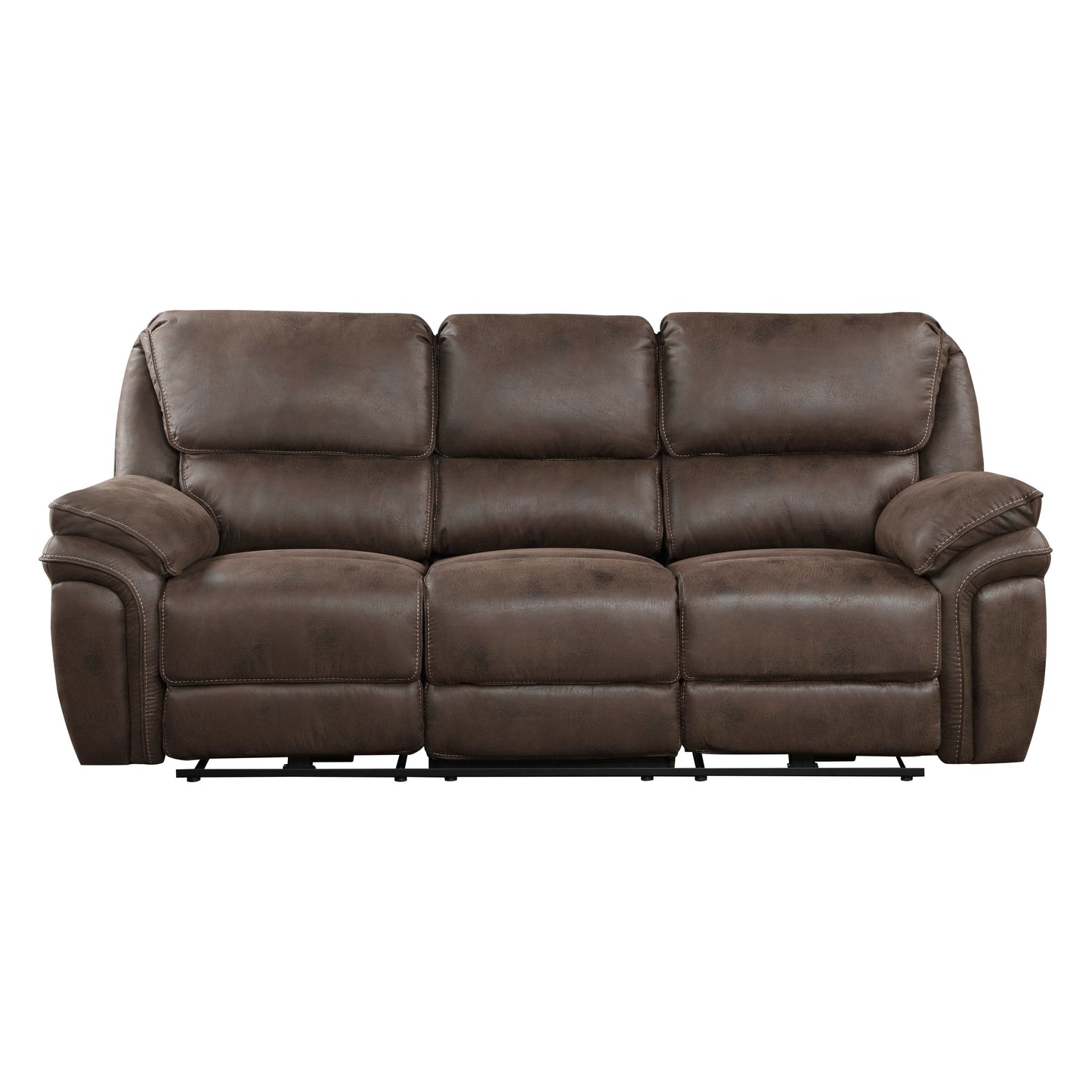 Canapé inclinable électrique double en microfibre Regina