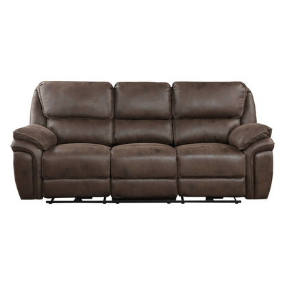 Canapé inclinable électrique double en microfibre Regina