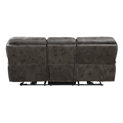Canapé inclinable électrique double en microfibre Regina
