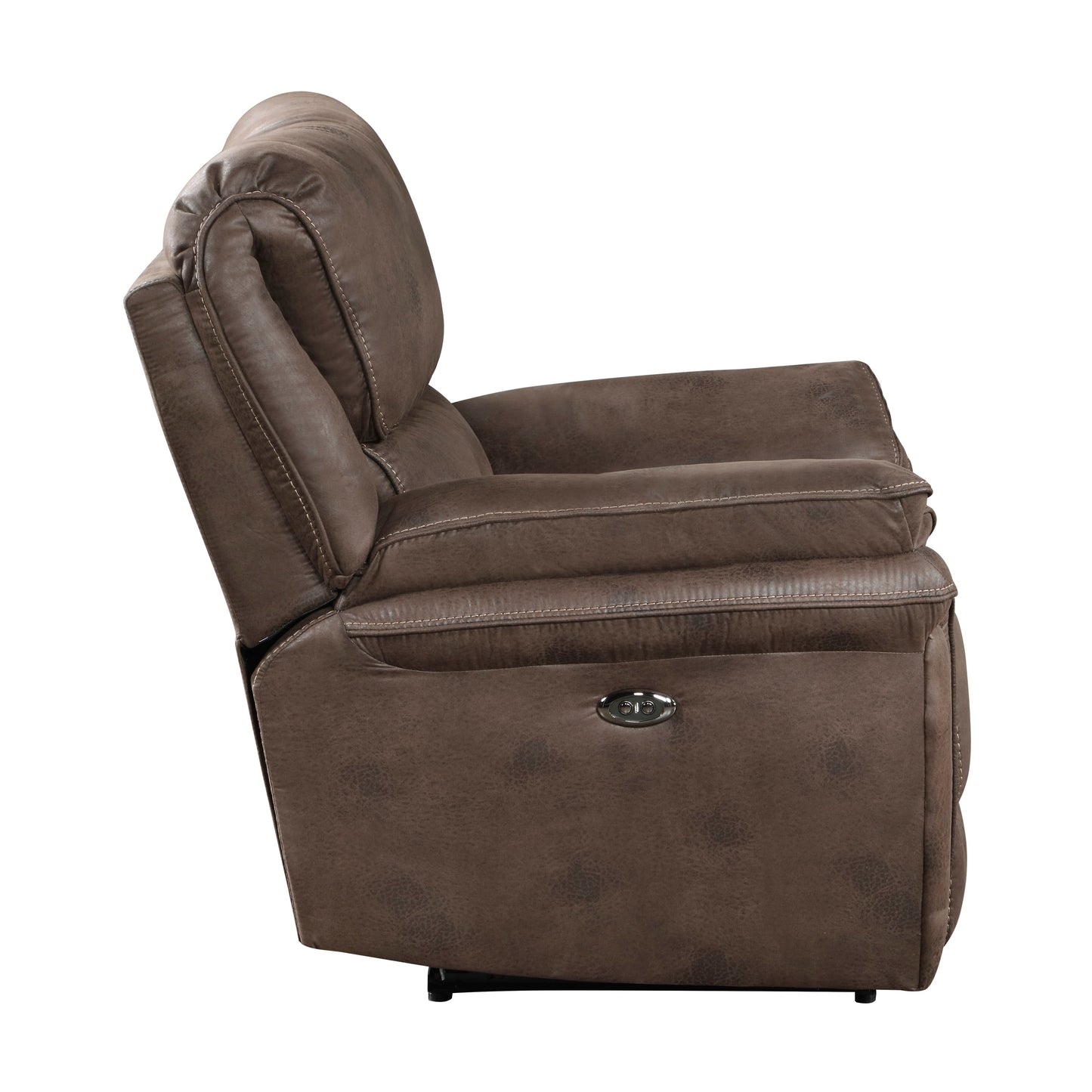 Canapé inclinable électrique double en microfibre Regina
