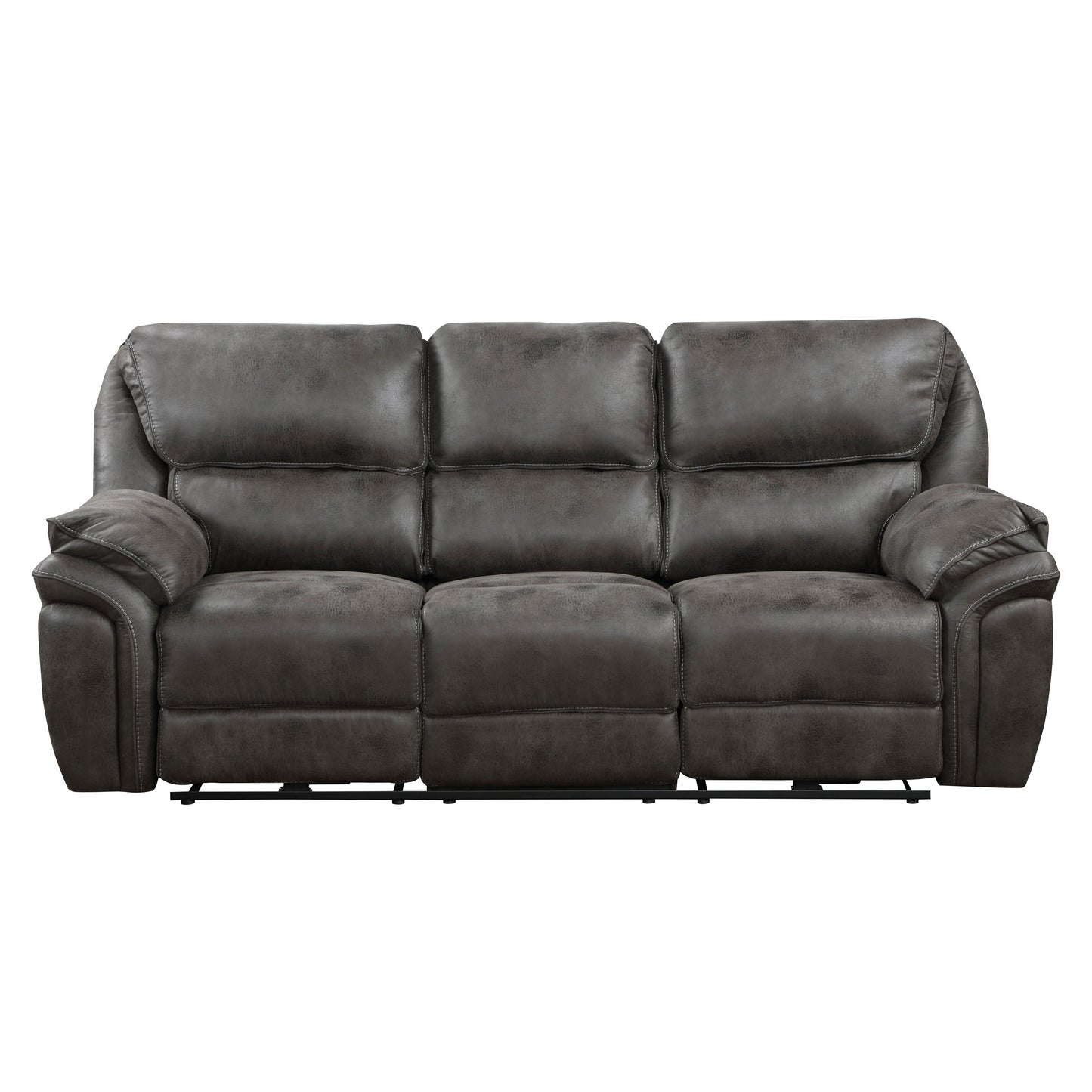Canapé inclinable électrique double en microfibre Regina
