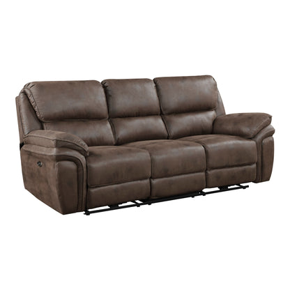 Canapé inclinable électrique double en microfibre Regina