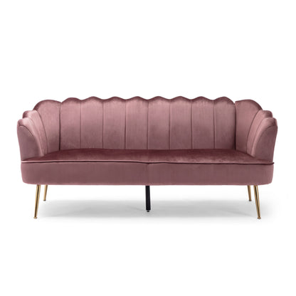 Canapé 3 places Reitz Glam en velours par Christopher Knight Home - 76,25 L x 29,25 l x 33,50 H
