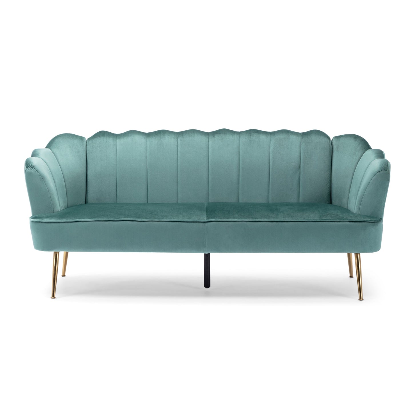 Canapé 3 places Reitz Glam en velours par Christopher Knight Home - 76,25 L x 29,25 l x 33,50 H