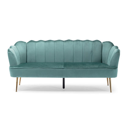 Canapé 3 places Reitz Glam en velours par Christopher Knight Home - 76,25 L x 29,25 l x 33,50 H