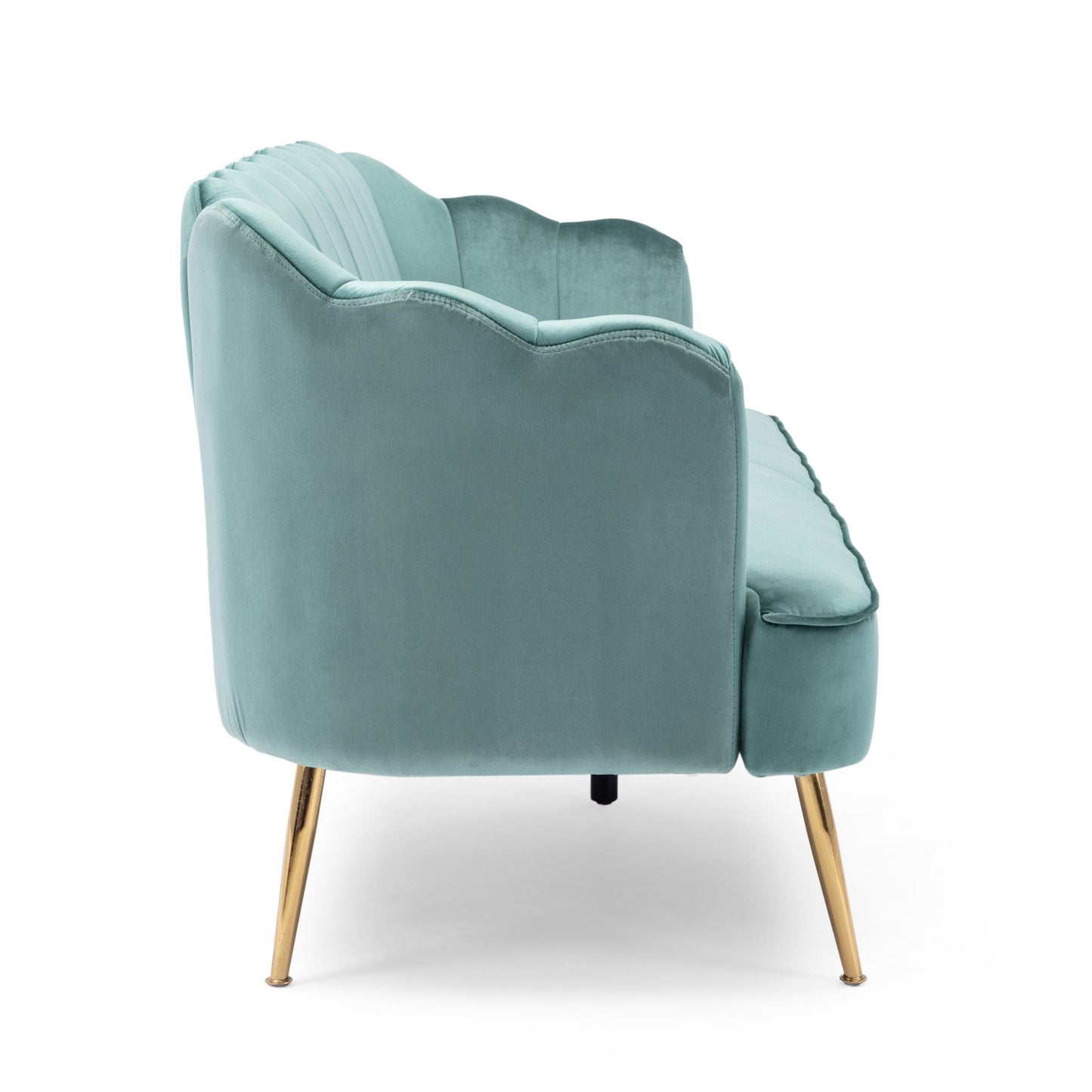 Canapé 3 places Reitz Glam en velours par Christopher Knight Home - 76,25 L x 29,25 l x 33,50 H