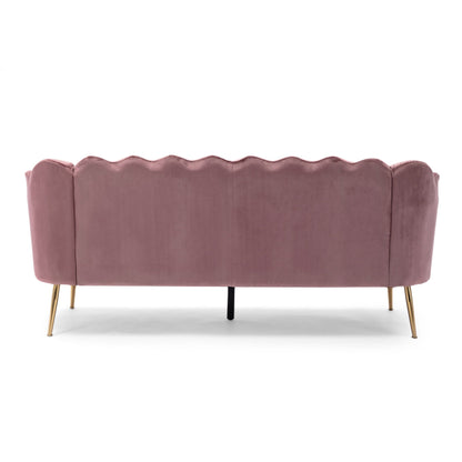 Canapé 3 places Reitz Glam en velours par Christopher Knight Home - 76,25 L x 29,25 l x 33,50 H