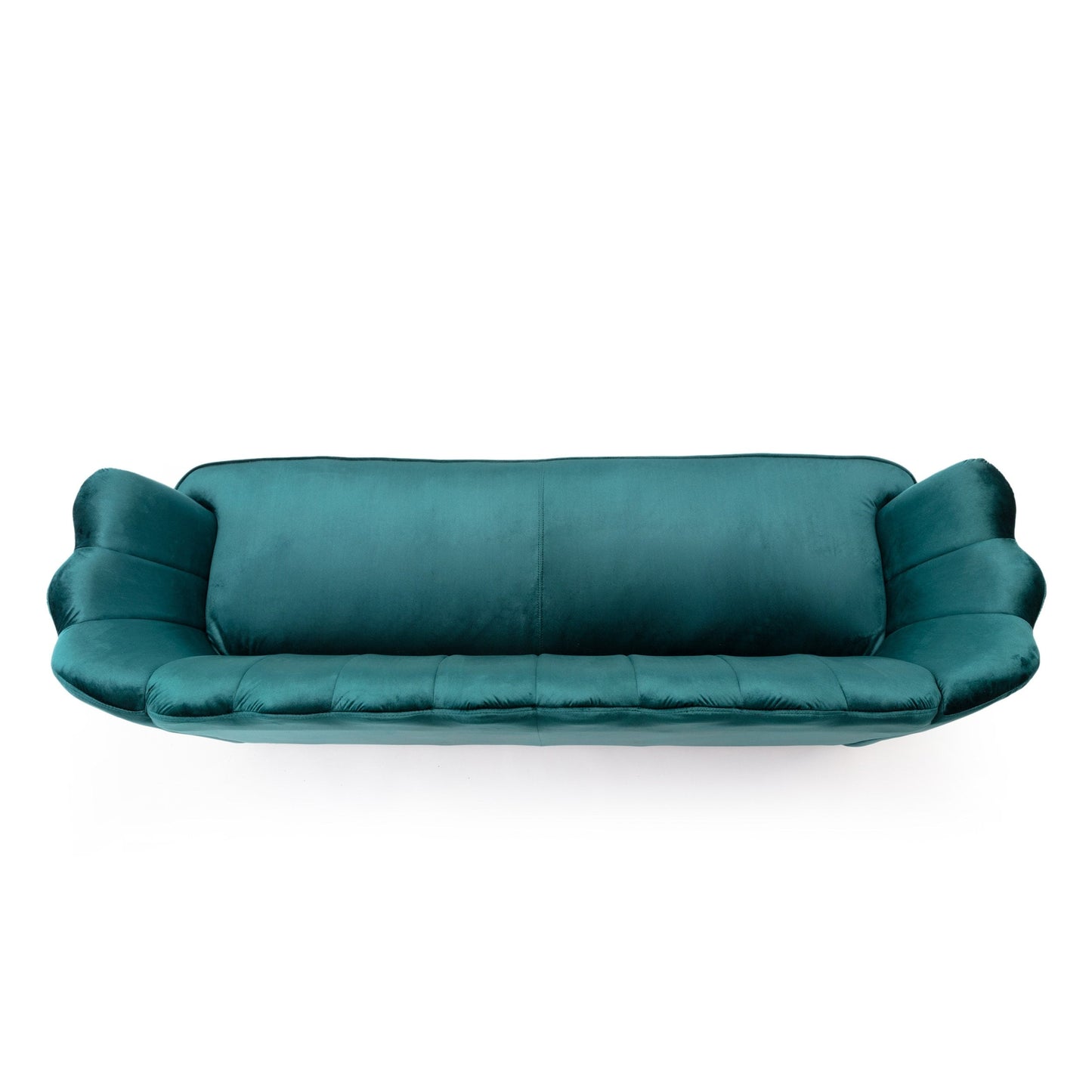 Canapé 3 places Reitz Glam en velours par Christopher Knight Home - 76,25 L x 29,25 l x 33,50 H