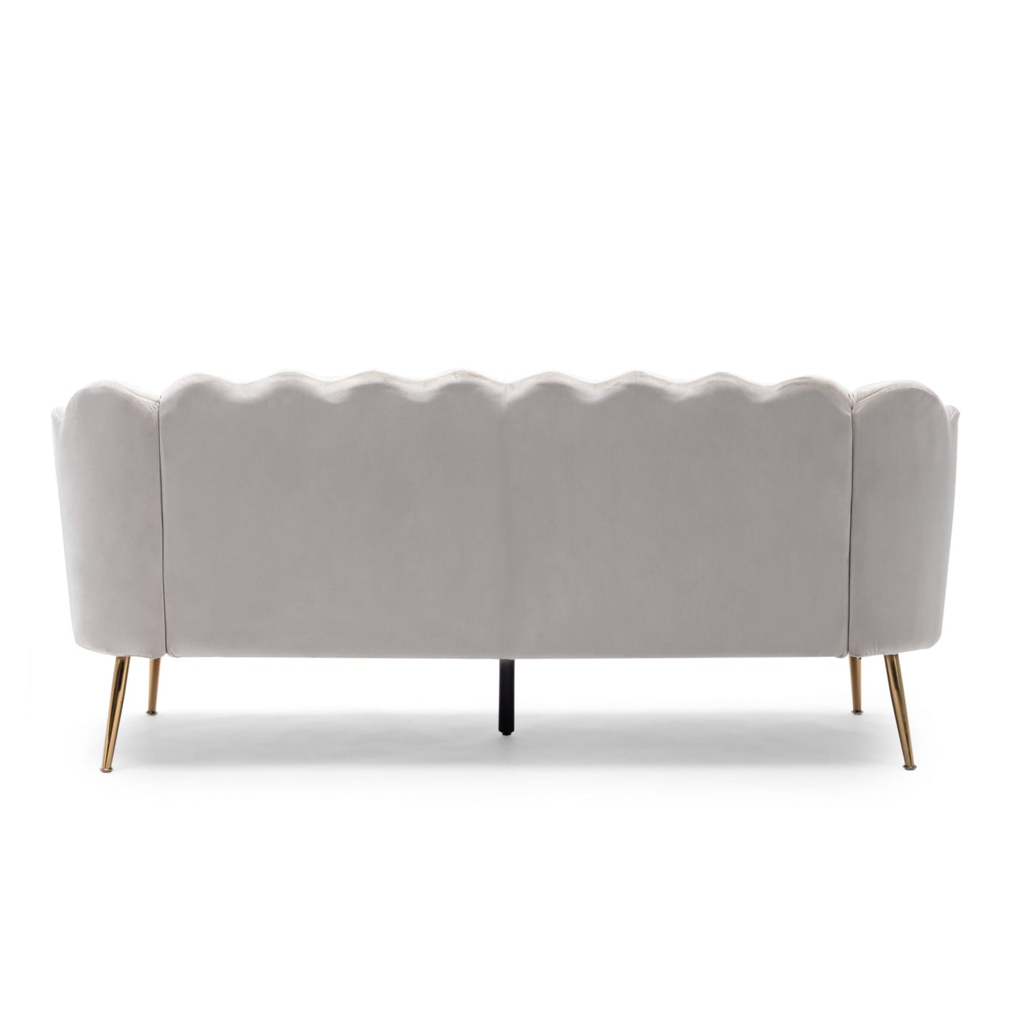 Canapé 3 places Reitz Glam en velours par Christopher Knight Home - 76,25 L x 29,25 l x 33,50 H