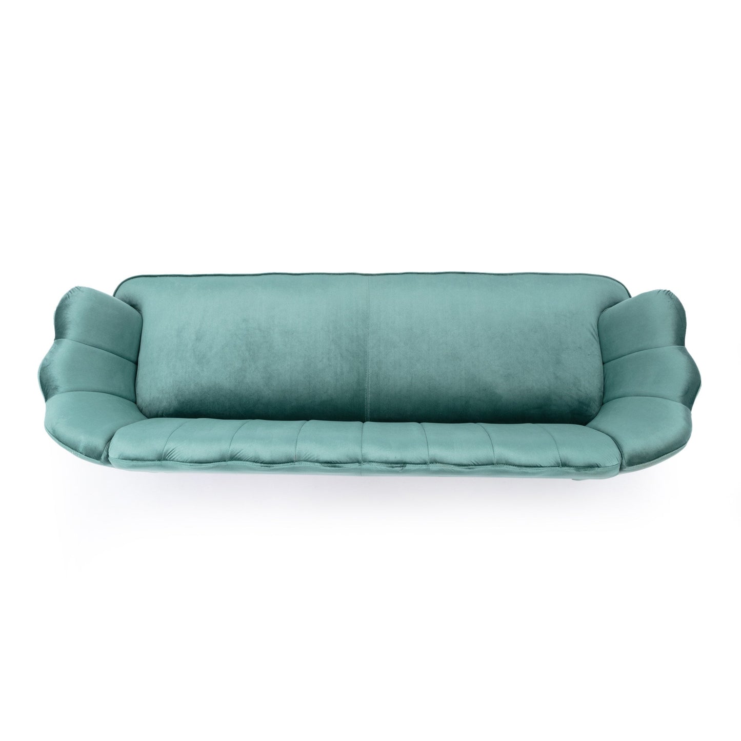 Canapé 3 places Reitz Glam en velours par Christopher Knight Home - 76,25 L x 29,25 l x 33,50 H