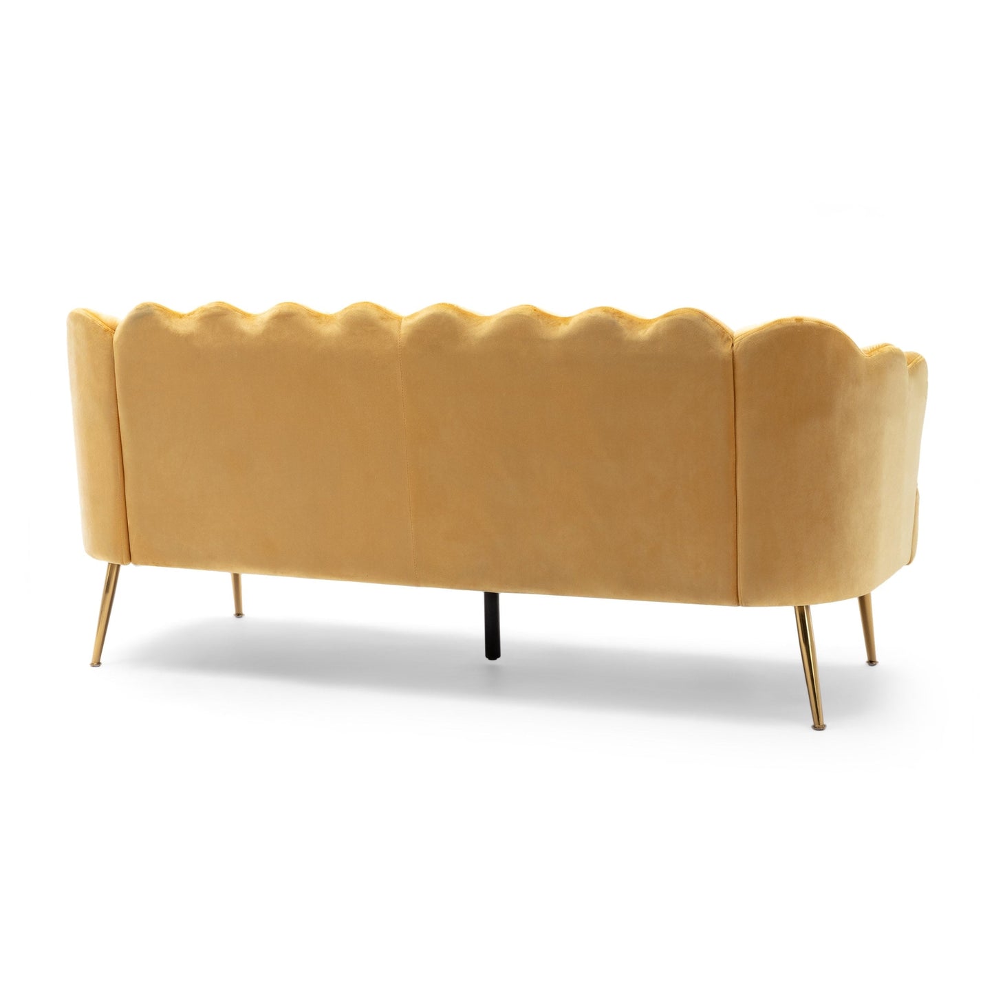 Canapé 3 places Reitz Glam en velours par Christopher Knight Home - 76,25 L x 29,25 l x 33,50 H