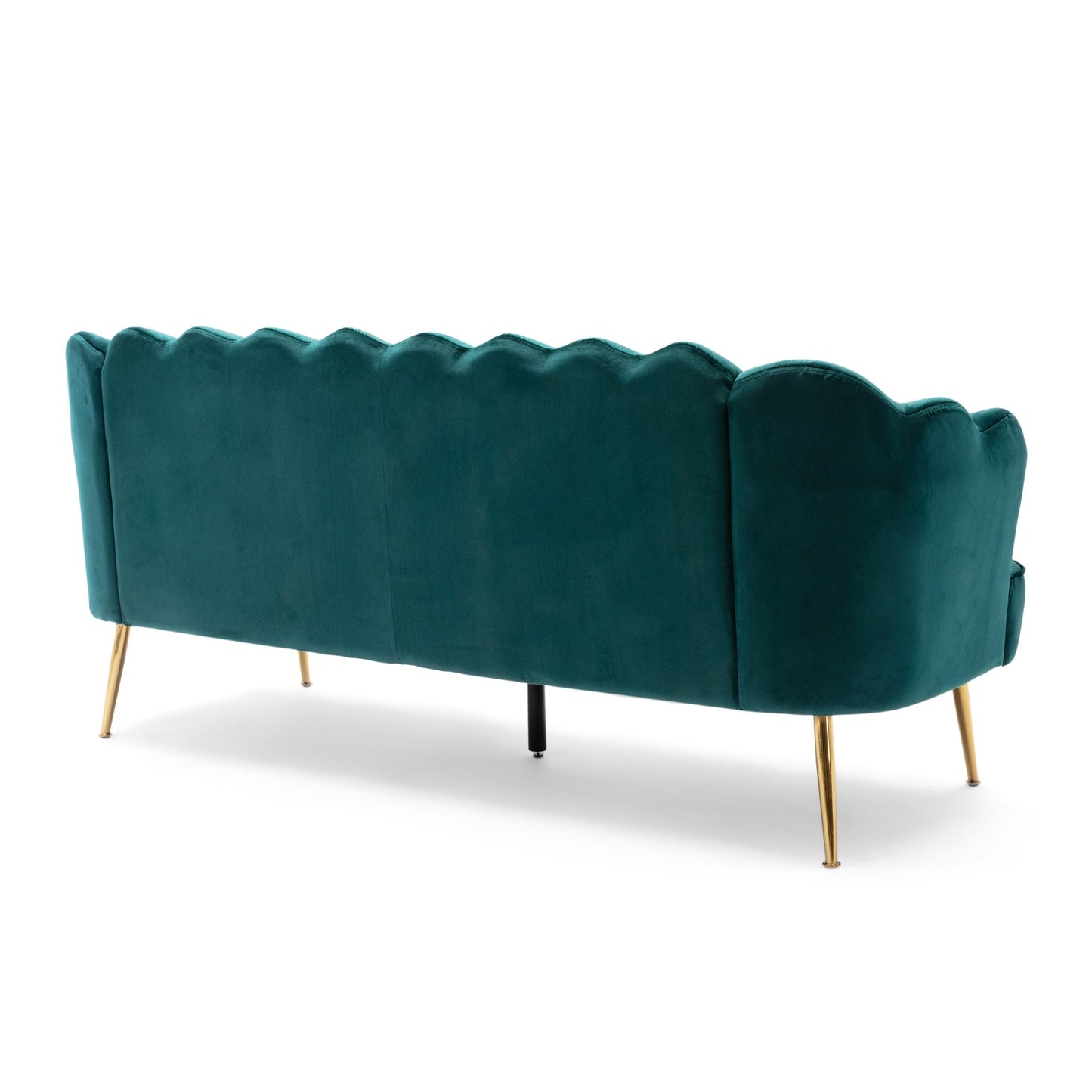 Canapé 3 places Reitz Glam en velours par Christopher Knight Home - 76,25 L x 29,25 l x 33,50 H