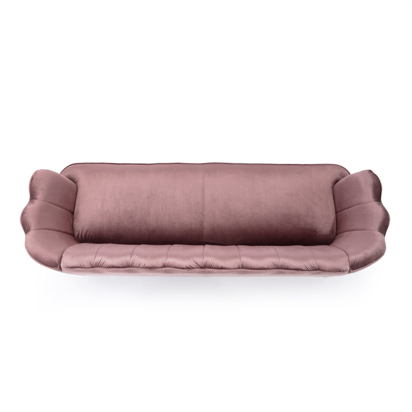 Canapé 3 places Reitz Glam en velours par Christopher Knight Home - 76,25 L x 29,25 l x 33,50 H