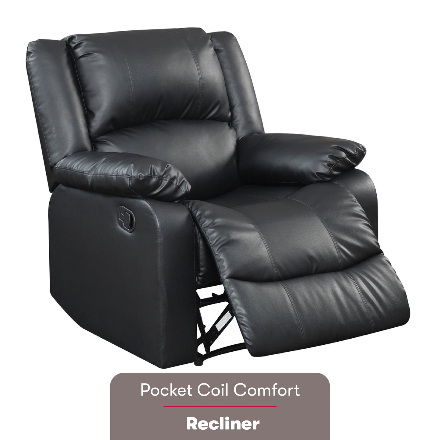 Relaxez-vous dans une chaise longue ? Fauteuil inclinable manuel Porter en similicuir par iLounge
