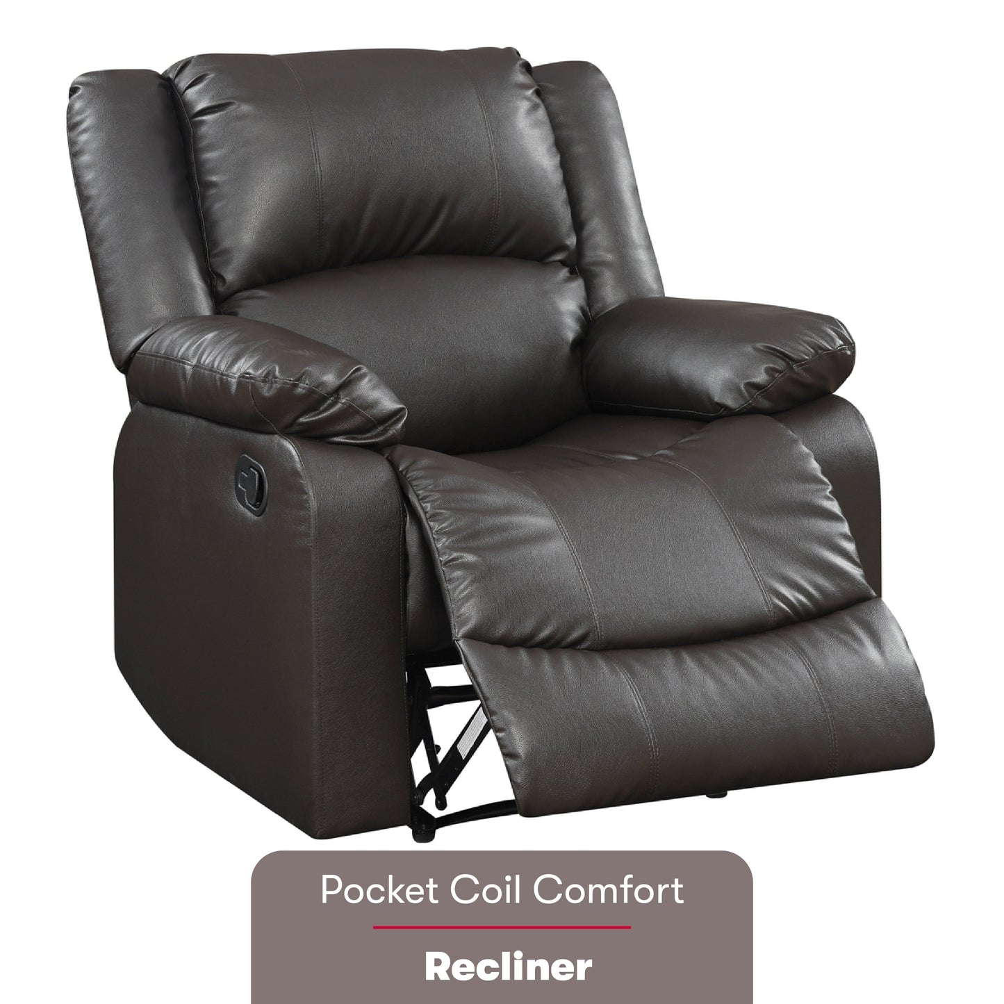 Relaxez-vous dans une chaise longue ? Fauteuil inclinable manuel Porter en similicuir par iLounge