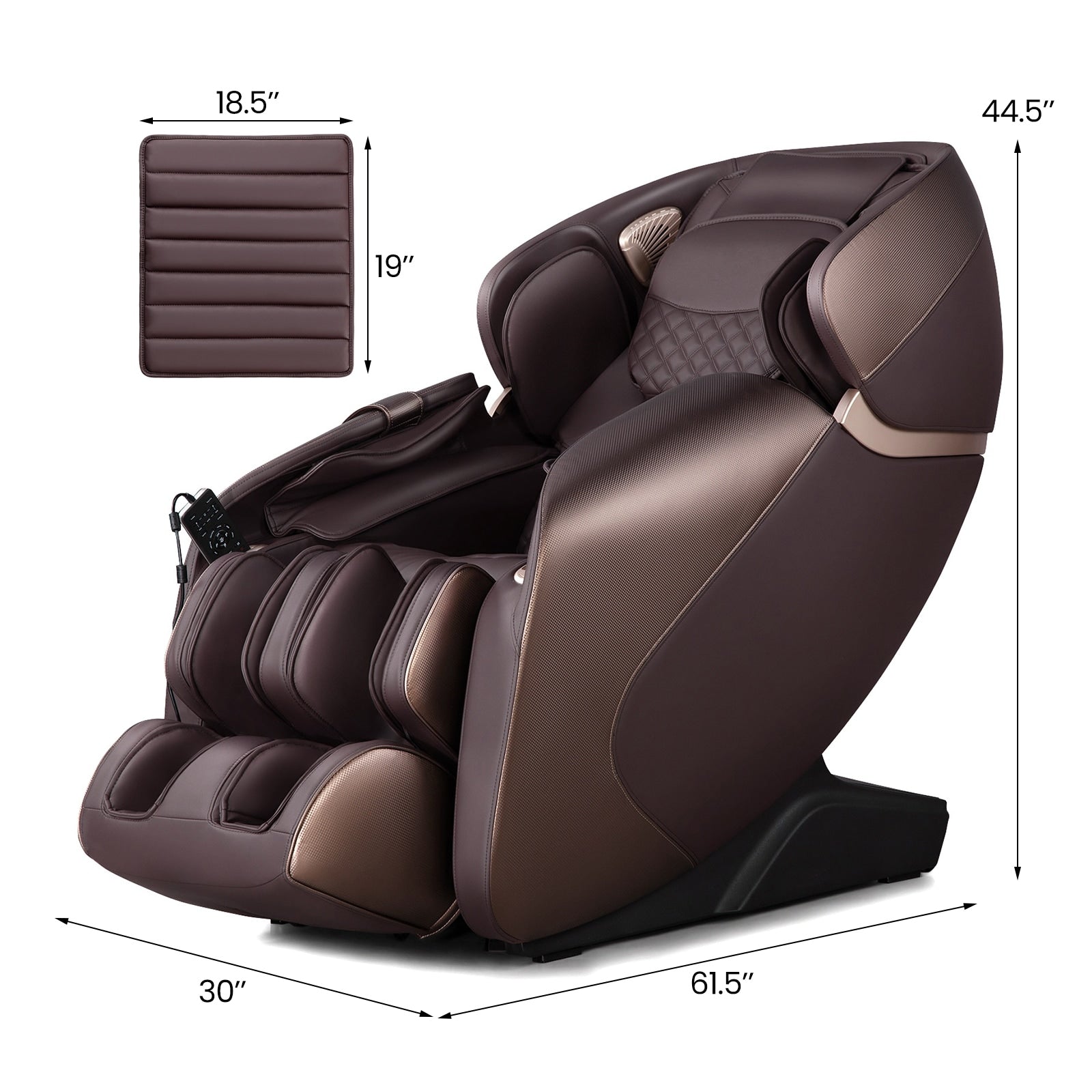 Fauteuil de massage Shiatsu zéro gravité Relaxe avec chauffage (SL-Track)