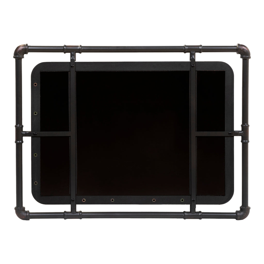 Miroir mural flottant en métal Revo Industrial de 31 pouces par Furniture of America