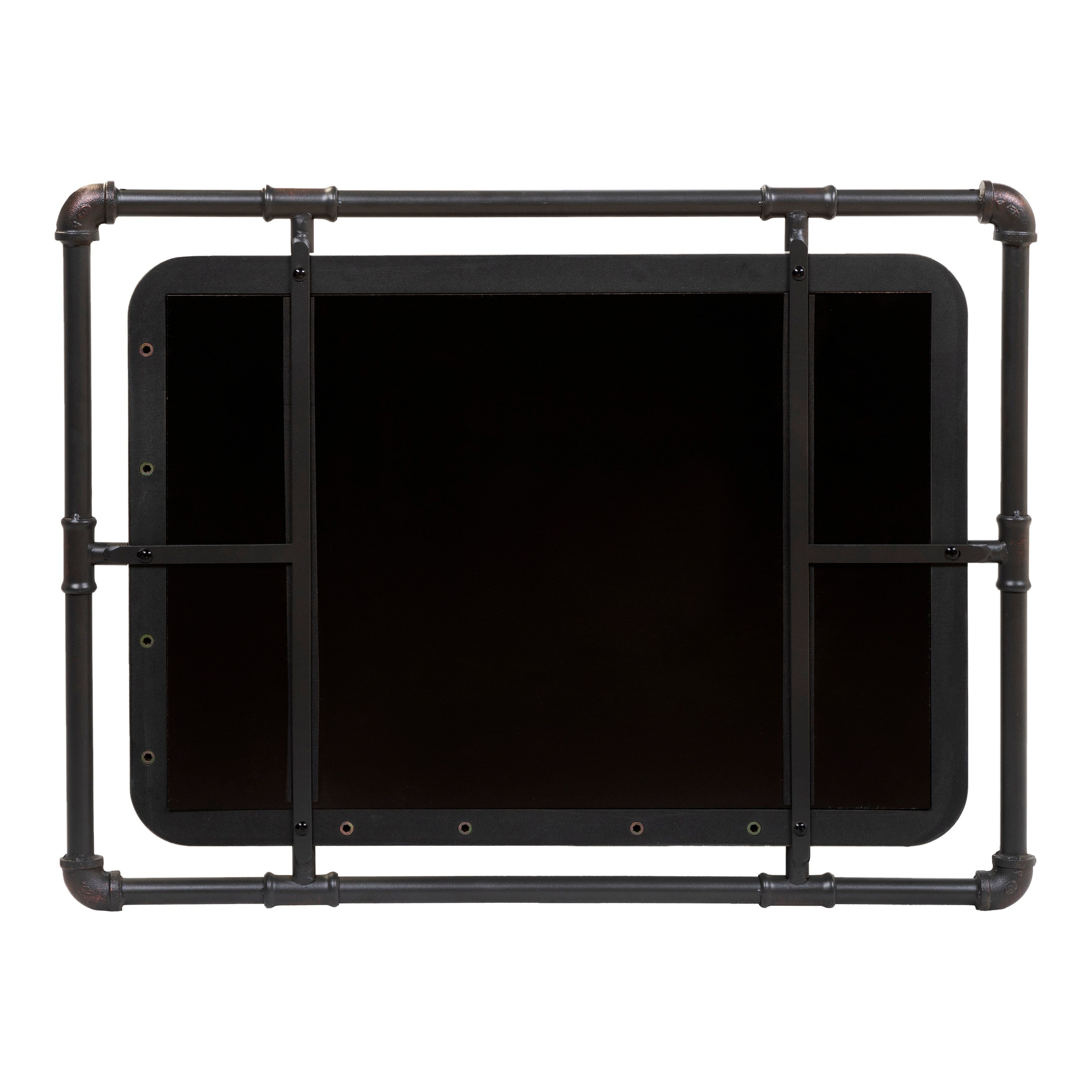 Miroir mural flottant en métal Revo Industrial de 31 pouces par Furniture of America