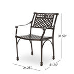 Ensemble de salle à manger de patio Ridgecrest 7 pièces par Christopher Knight Home
