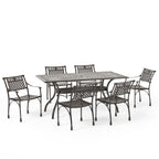 Ensemble de salle à manger de patio Ridgecrest 7 pièces par Christopher Knight Home