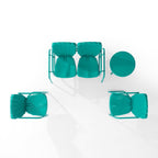 Ensemble de conversation d'extérieur en métal Crosley Ridgeland 4 pièces - 75 x 88 x 34,25