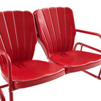 Ensemble de conversation d'extérieur en métal Crosley Ridgeland 4 pièces - 75 x 88 x 34,25