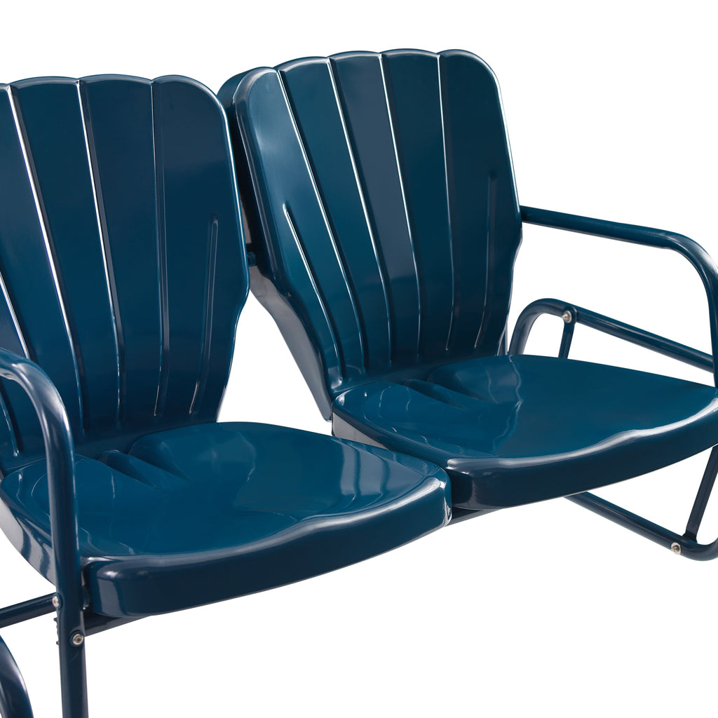 Ensemble de conversation d'extérieur en métal Crosley Ridgeland 4 pièces - 75 x 88 x 34,25