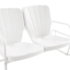 Ensemble de conversation d'extérieur en métal Crosley Ridgeland 4 pièces - 75 x 88 x 34,25